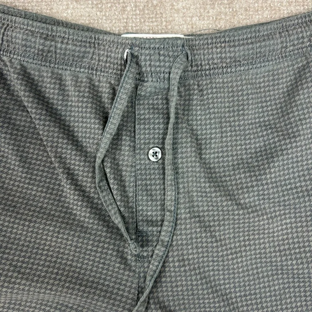 Merona Sleepwear Pajama Pants Mens Large Gray Houndstooth Loungewear Drawstring